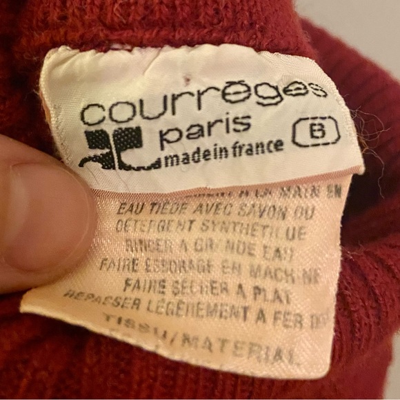 SOLD Courreges Paris vintage sweater - Picture 12 of 12